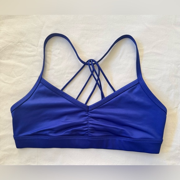 ALO Yoga Sunny Strappy Sports Bra M /Blue - Picture 3 of 6